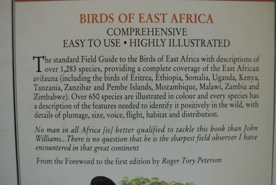 birds of east africa - field guide, by john g. williams. ill.