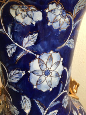 Gulv vase, Højde 108 cm ,top 28 cm ,bredeste sted 35 cm ,brugt ,ingen skår ,lidt misfarvet i toppen 