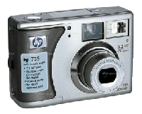 HP HP Photosmart 735, 3.2 MP megapixels, 3 X x optisk zoom