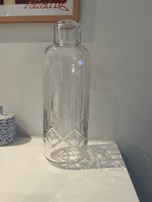 Glas, Karaffel, Louise Roe, 1,5 liter krystal karaffel, vandkaraffel, water bottle fra Louise Roe br
