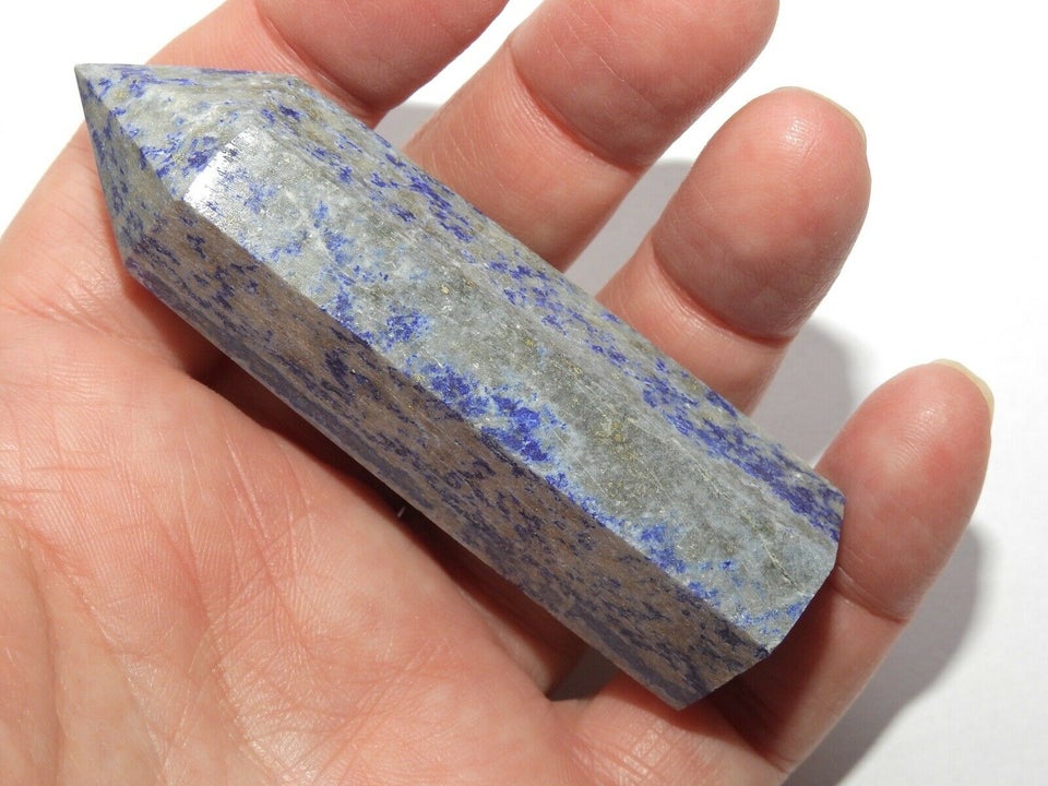 Smykker og sten, Lapis Lazuli ca. 8 x 2,9/2,1 cm - 93 gram