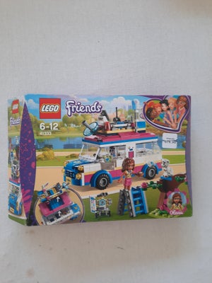 Lego Friends, 41333, Olivias Missionskøretøj

Indeholder: 
- Minidukkefigur af Olivia og figur af ro