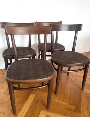 Spisebordsstol, Fritz Hansen spisestuestol, 
Fire mørkbejdset Fritz Hansen stole fra omkring 1950.
A