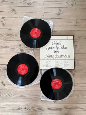 LP, Jan Johansson, Musik Genom Fyra Sekler, Jazz, Skøn og dejlig Jan Johansson jazz LP-Box med 3 Lpé