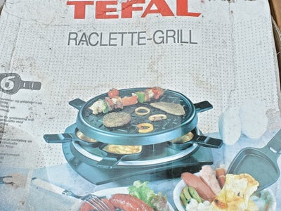 Raclette grill, Tefal, God stand. Nok kun brugt en enkelt gang
