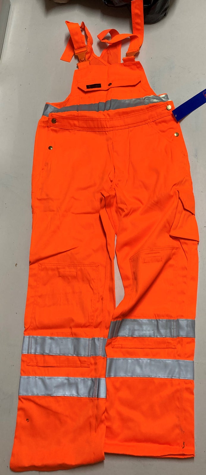 Arbejdstøj Orange Overalls med refleks – – Køb Salg Nyt og Brugt