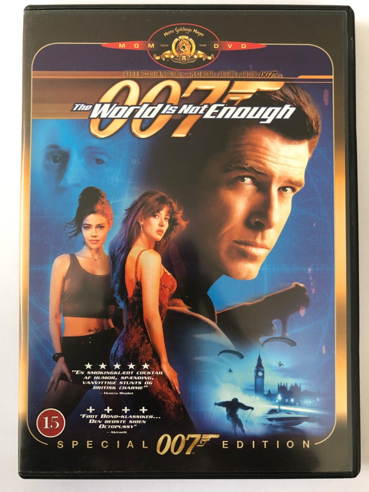 007 James Bond the world is not enough, DVD, action