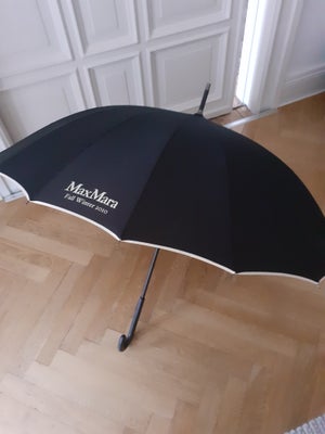 Paraply, Max Mara, Stor flot paraply, Dia. 110 cm.
AFHENTES, JEG SENDER IKKE