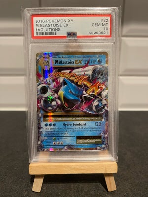 Samlekort, Pokemon kort, Blastoise EX (#22) - XY Evolutions - (Graded 10)

Kortet opbevares i et røg