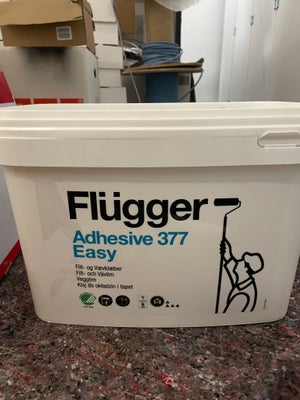 Filt- og Vævlim, Flugger, 12 L liter, Ny og uåbnet Flugger Filt- og vævlim.

Flügger 377 Filt- og Væ