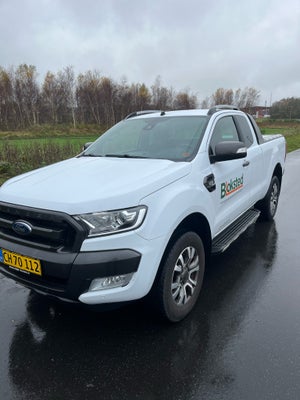 Ford, Ranger, 3,2 TDCi Rap Cab Wildtrak aut. 4x4, Diesel, aut., 2019, hvid, km 70000, aircondition, 