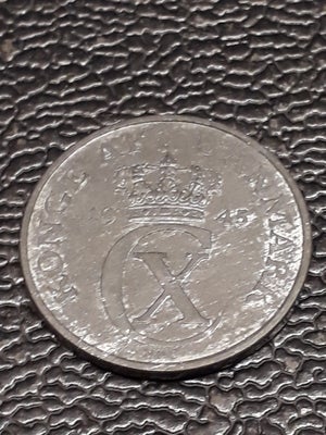 Danmark, mønter, 5 øre 1945 i superflot u cirkuleret kvalitet.