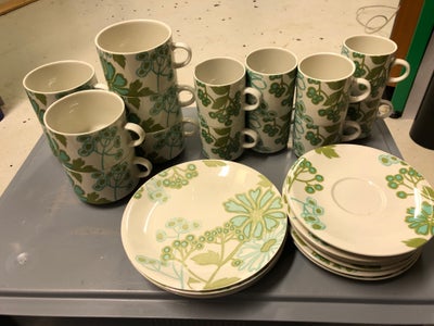 Keramik, Tallerkener, kopper, underkopper, krus, Villeroy & Boch, Villeroy og Boch stel. 
5 frokostt