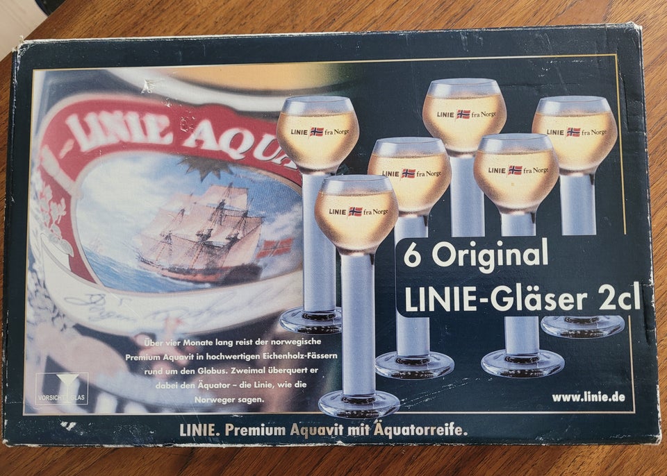 Glas, Snapsglas Linie Aquavit, Linie Aquavit glas