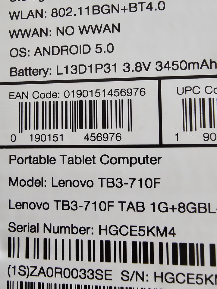 Lenovo, Tab3 7, 7 tommer