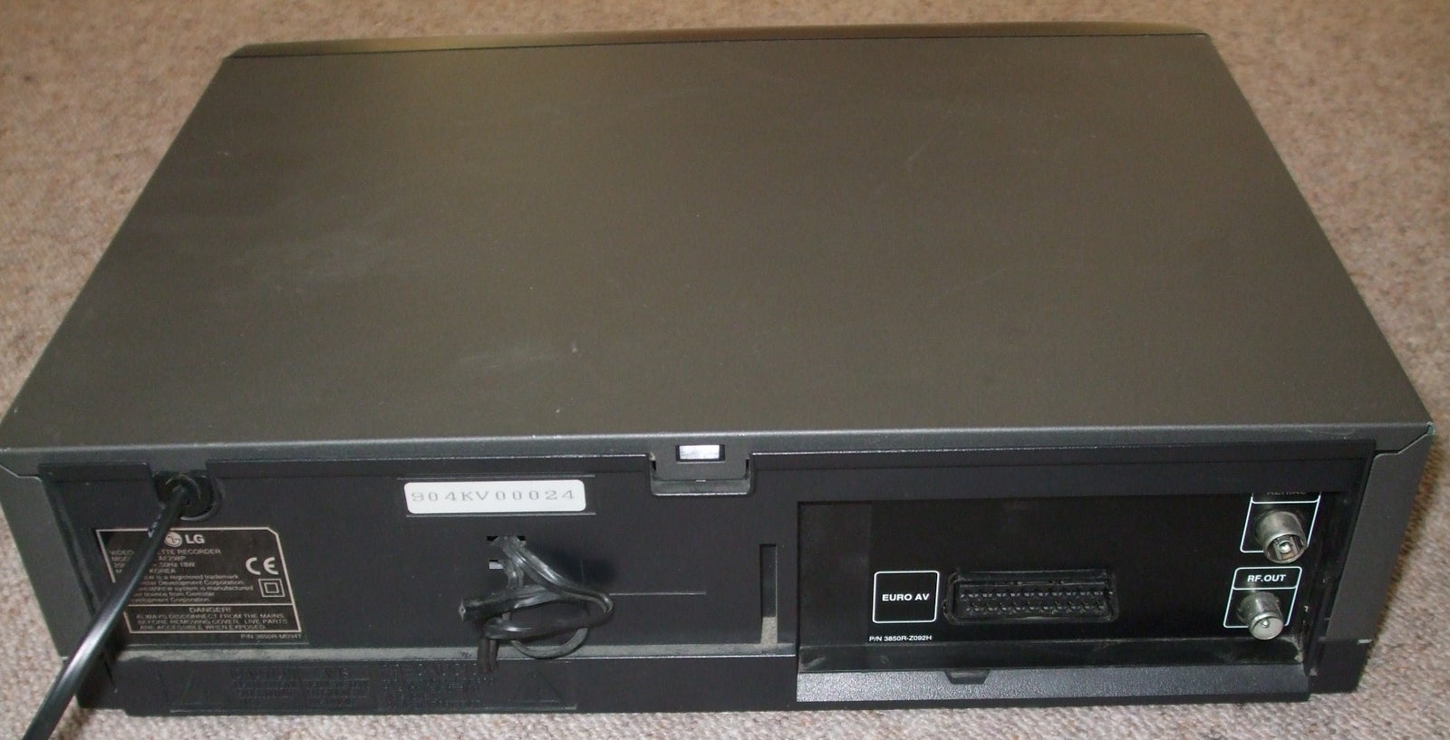 VHS videomaskine, LG, AF298P