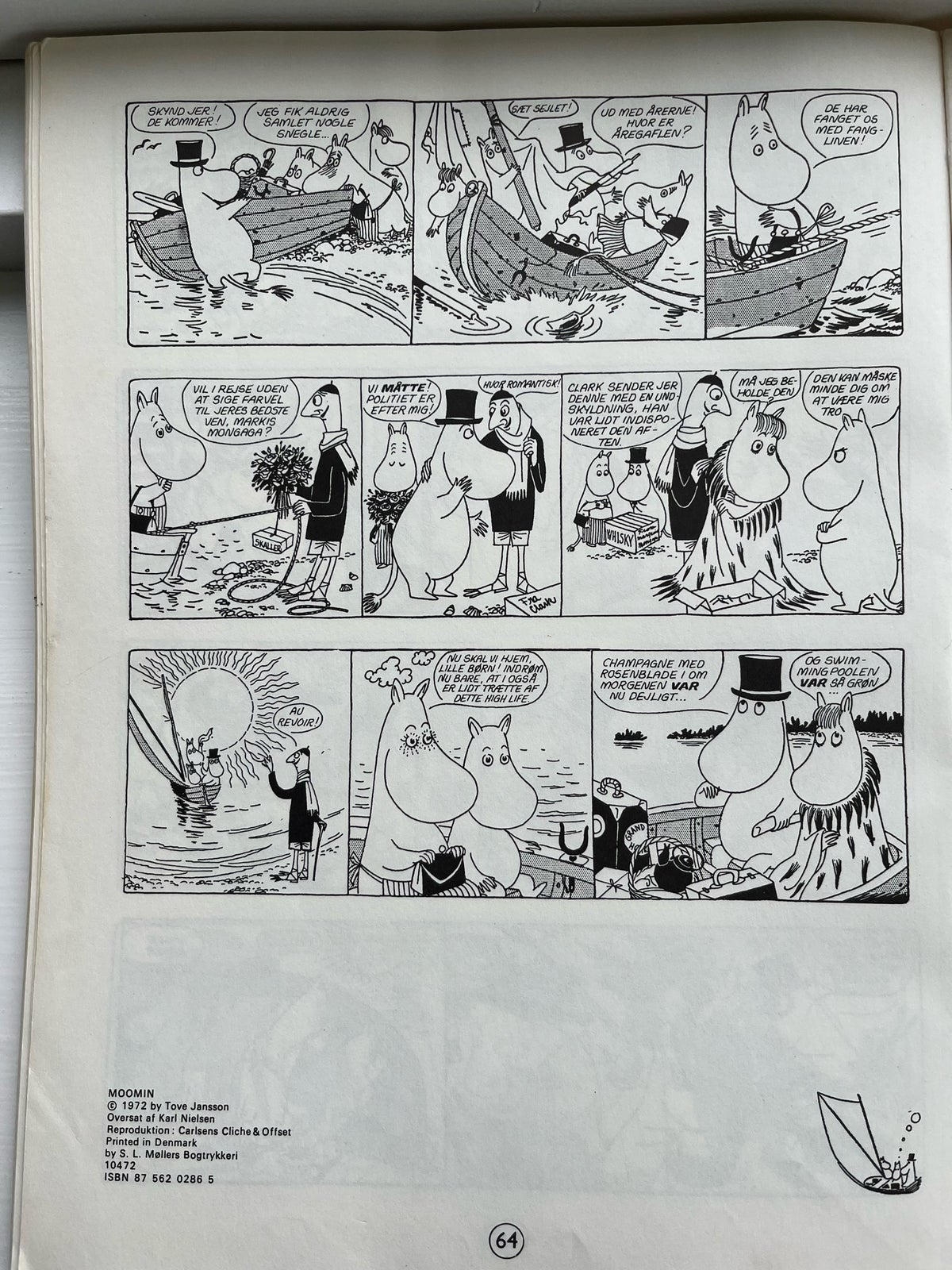 Mumi og røveren , Tove Jansson , Tegneserie