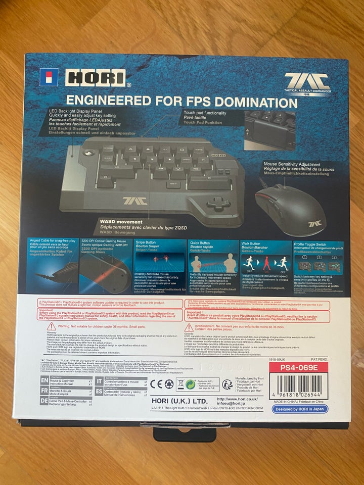 Keyboard/keypad, Playstation 4, Hori