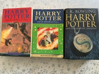 3 stk HARRY POTTER BØGER PÅ ENGELSK, J. K. Rowling