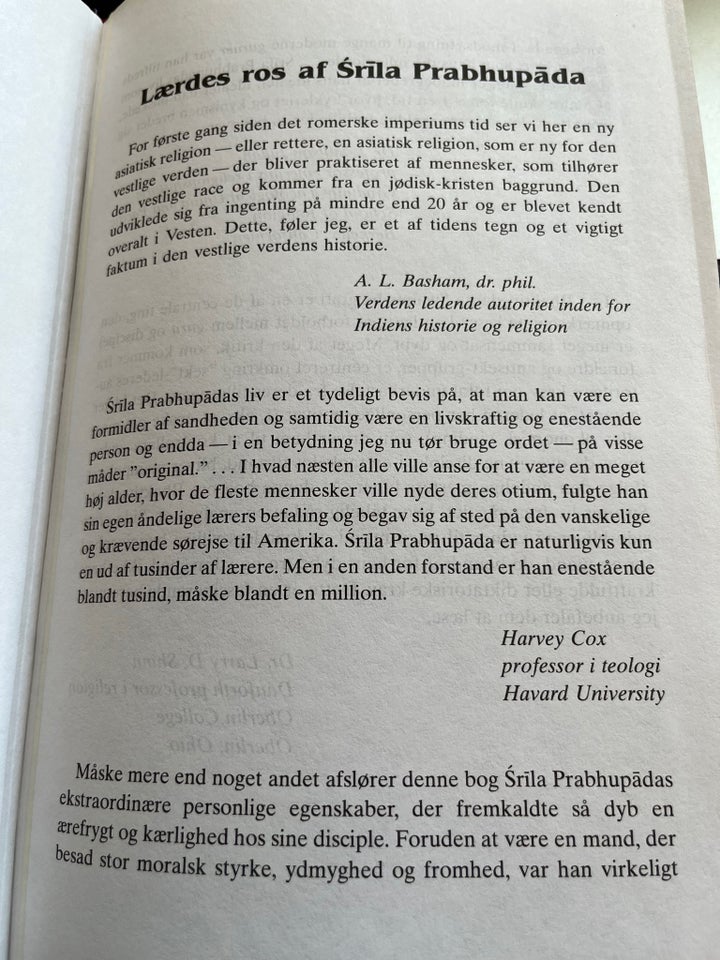 Prabhupada biografien , Satsvarupa Sasa Goswami, emne: