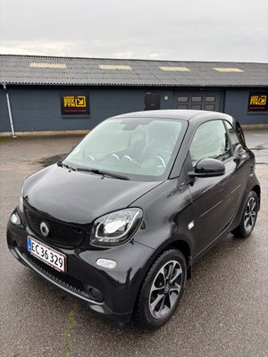 Smart Fortwo, 1,0 Prime, Benzin, 2015, km 120000, sort, nysynet, klimaanlæg, aircondition, ABS, airb