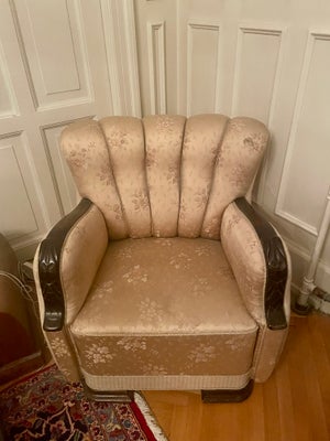 Lænestol, stof, 3 smukke og velholdte lænestole i robuste materialer med blomstermønster. To stole m