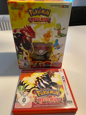 Pokemon Omega Ruby , Nintendo 3DS, Pokemon omega ruby spil, collectors edition. 
Der er et lille mær