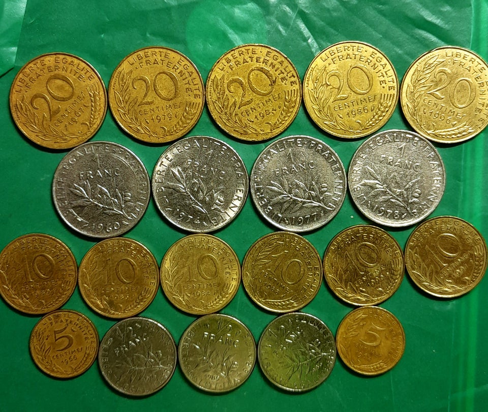 Vesteuropa, mønter, 19601997
