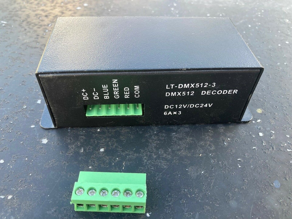 Dmx decoder 3 kanaler, Andet Dmx 512 @ 3ch