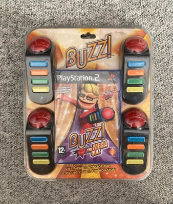 BuZZ! controller i original æske, PS2, Sælges:  BuZZ! controller i original æske med spillet BuZZ! T