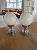 Anden bordlampe, 2 Art Deco bordlamper med opalglas fra