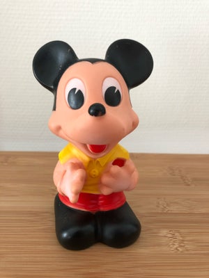 Dukker, Mickey Mouse, Ældre Mickey Mouse pive-dukke af blød plast. Lavet af det brasilianske firma E