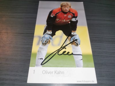 Autografer, Oliver kahn autograf, Skaffet via en jeg kender som arbejder i Bayern München

Sender ge