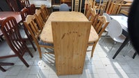 Spisebord m/stole, Fyrretræ, b: 105 l: 160