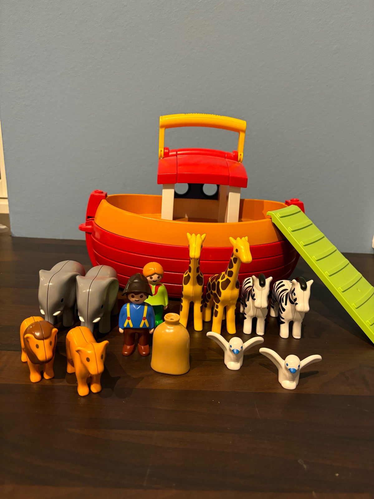 Båd, Noahs ark med dyr, Playmobile