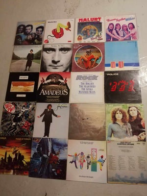 LP, Blandet, Blandet, Rock, +400 LP'er blandet genre, primært rock & pop. God stand. Sælges samlet. 