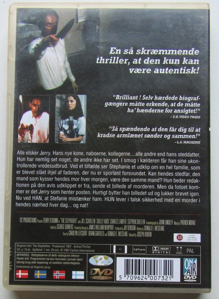 The Stepfather, instruktør Joseph Ruben, DVD