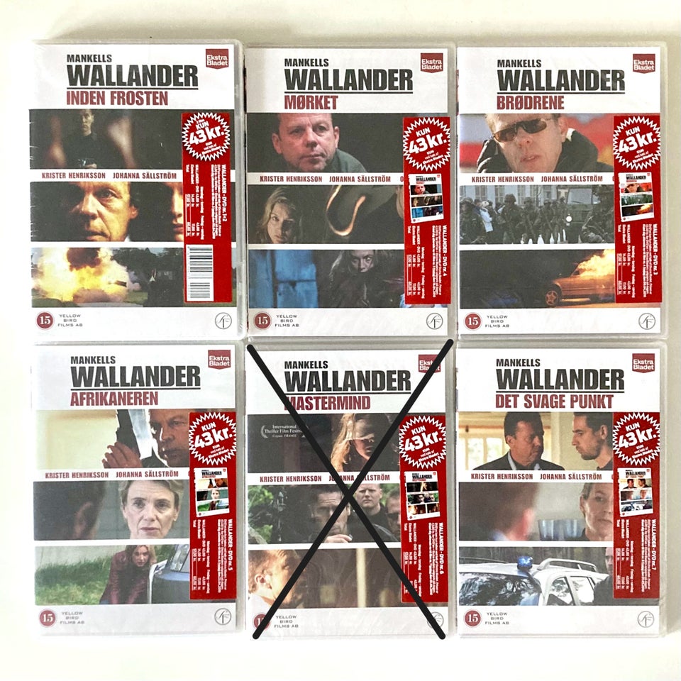 Wallander – I UBRUDT FOLIE, DVD, krimi