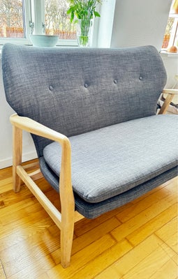 Sofa, uld, 2 pers., Meget smuk og enkelt sofa i fin uldblanding. Som ny! 1200,-