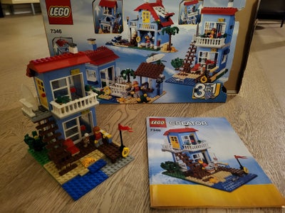 Lego Creator, 7346 Strandhuset 3 i 1, Bygget enkelt gang, derfor i rigtig god stand. Original emball