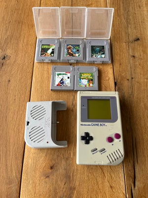 Nintendo Game Boy Classic, God, Sælger en ægte Nintendo Game Boy fra 90'erne med 5 spil i fungerende