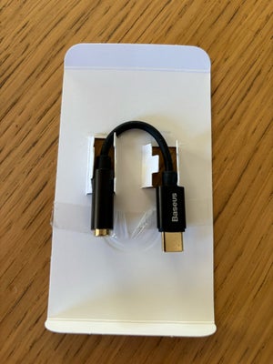 Kabel, t. iPhone, Baseus, Perfekt, Fejlkøb
Aldrig brugt
Kan forbinde fx. høretelefoner med rundt sti