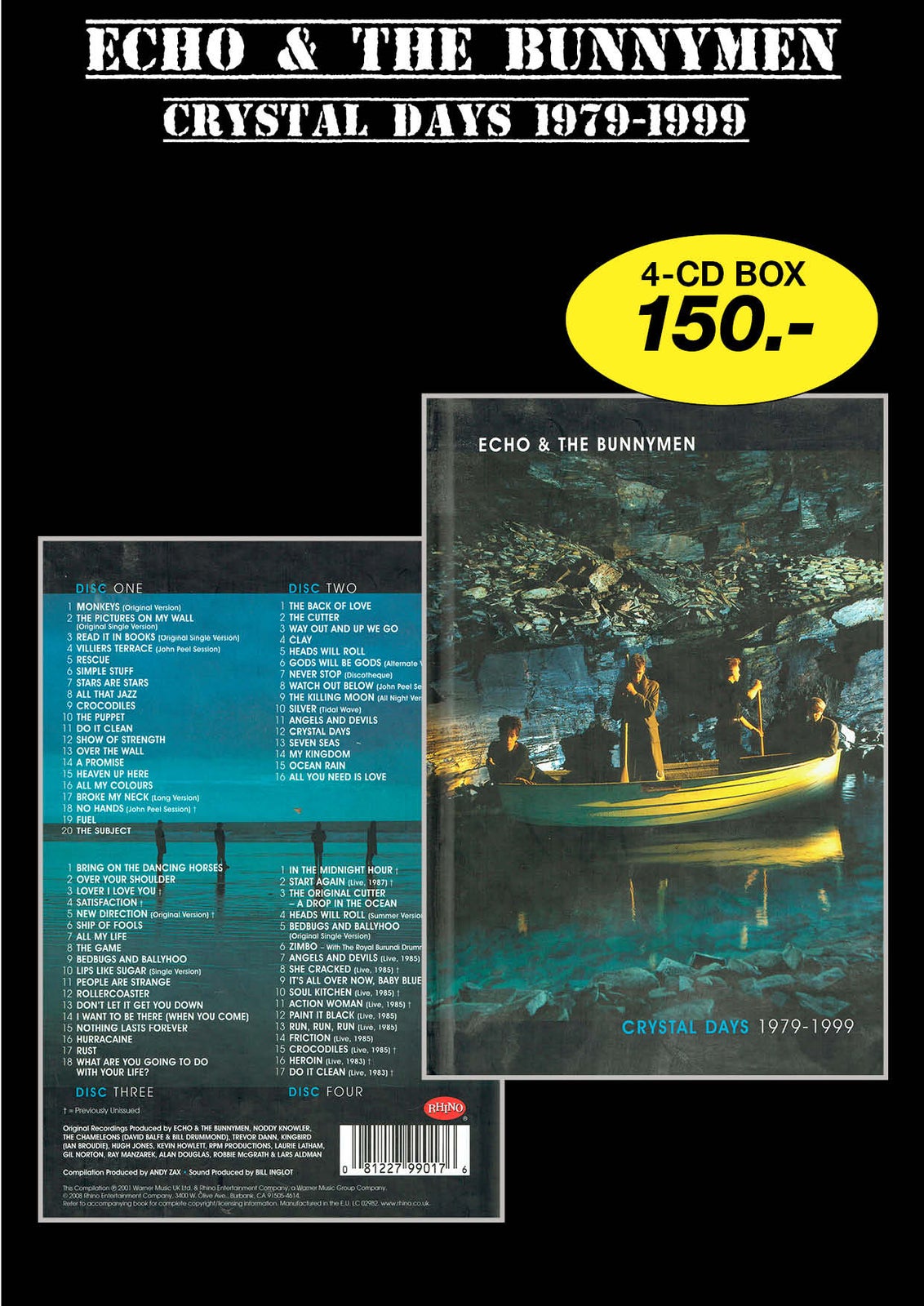 ECHO & THE BUNNYMEN: Crystal Days 1979-1999, rock – dba.dk – Køb
