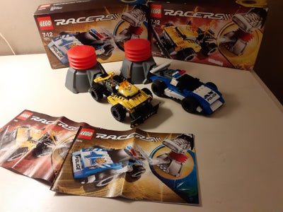 Lego Racers, 7968   7970, 2 fine racer modeler med pump .byggevejledning og æsker pr stk 100 kr elle