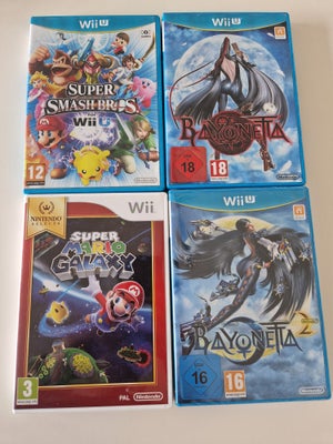 Wii u spil, Nintendo Wii U, 100kr stykke 
Bayonetta 2 i folie 150kr
Sælger gerne sammen i god pris
M