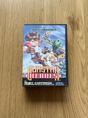 Gunstar Heroes, Sega Mega Drive, Testet og virker som det skal. Se billeder for stand. Kan sendes på
