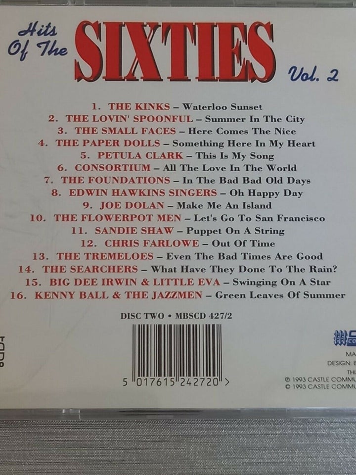 Diverse kunstnere: Hits of the Sixties Volume 2, andet