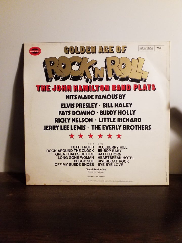 LP, THE JOHN HAMILTON BAND PLAYS, ROCK N ROLL