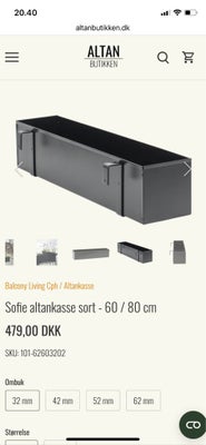 Altankasser, 3 stk ‘Sofie’ altankasser - meget gedigne og i høj kvalitet! Designet med integreret op