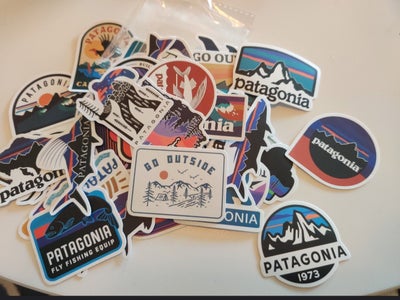 Klistermærker, 55 stk nye Patagonia stickers / klistermærker, 55 stk Patagonia klistermærker, ingen 